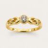 18K Yellow Gold Diamond Ring