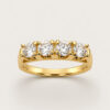 20K Yellow Gold Diamond Ring