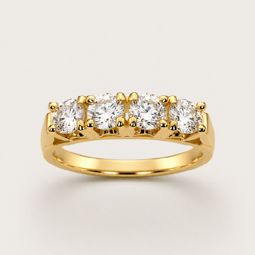 20K Yellow Gold Diamond Ring
