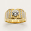 20K Yellow Gold Diamond Ring