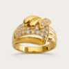18K Yellow Gold Diamond Ring