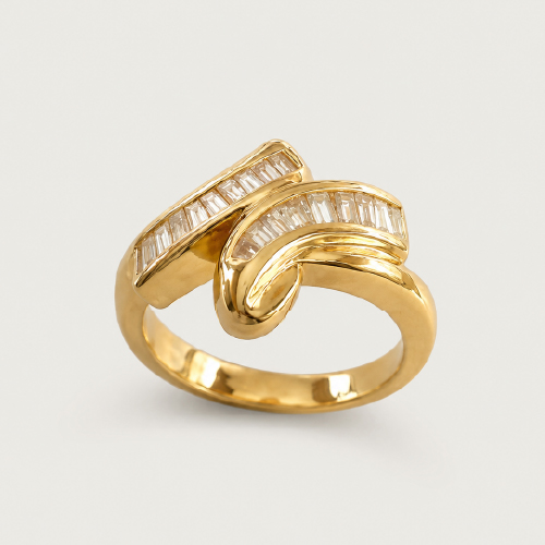18K Yellow Gold Diamond Ring
