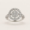 18K White Gold Diamond Ring