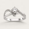 18K White Gold Diamond Ring
