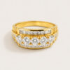 Classic style Yellow Gold Diamond Ring
