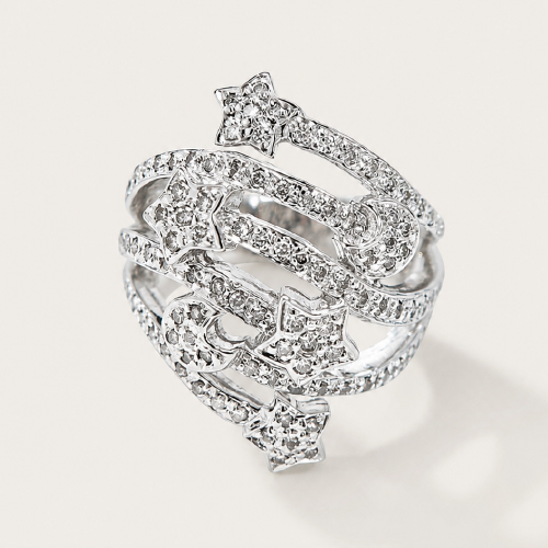 18K White Gold Diamond Ring