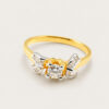 20K Yellow Gold Diamond Ring