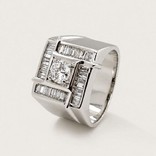 18K White Gold Diamond Ring