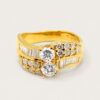 20K Yellow Gold Diamond Ring