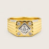 20K Yellow Gold Diamond Ring