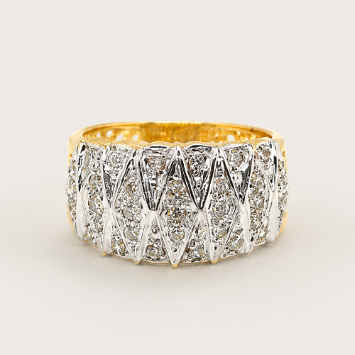 18K Yellow Gold Diamond Ring
