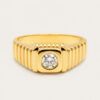 20K Yellow Gold Diamond Ring