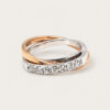18K White/Rose Gold Diamond Ring