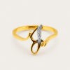 20K Yellow Gold Diamond Ring