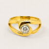 18K Yellow Gold Diamond Ring