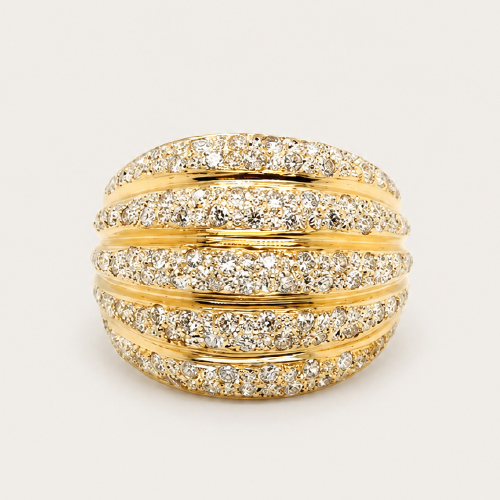 18K Yellow Gold Diamond Ring