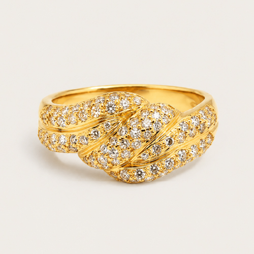 18K Yellow Gold Diamond Ring