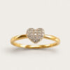 18K Yellow Gold Diamond Ring