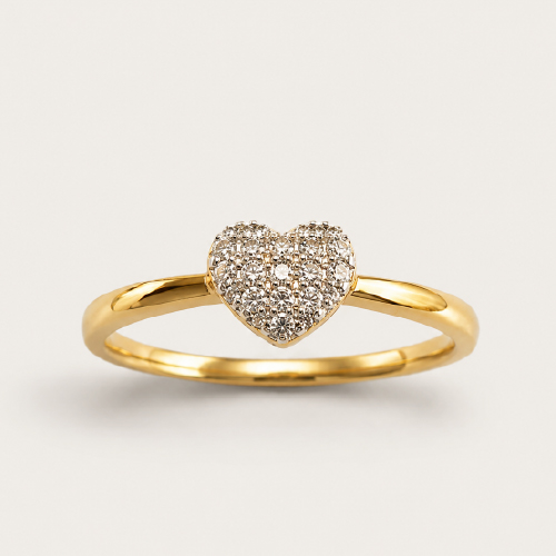 18K Yellow Gold Diamond Ring