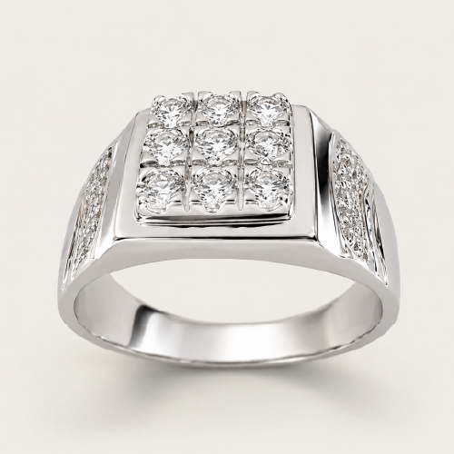 18K White Gold Diamond Ring