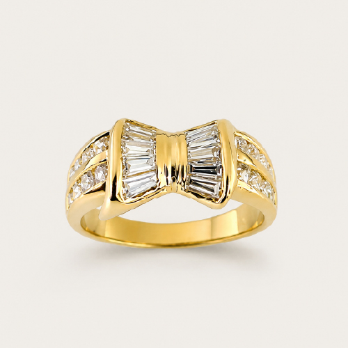 18K Yellow Gold Diamond Ring