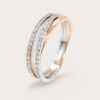 18K White/Rose Gold Diamond Ring