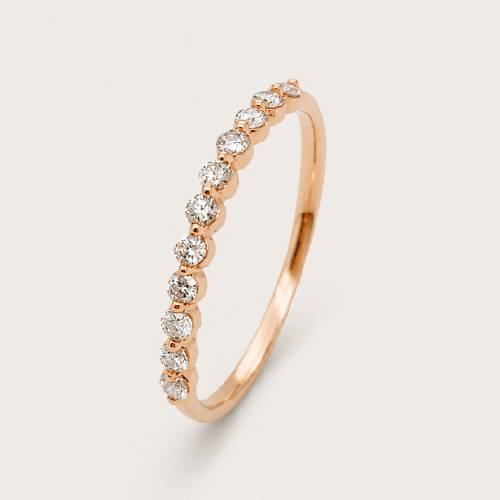 18K Rose Gold Diamond Ring