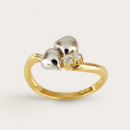 18K Yellow Gold Diamond Ring