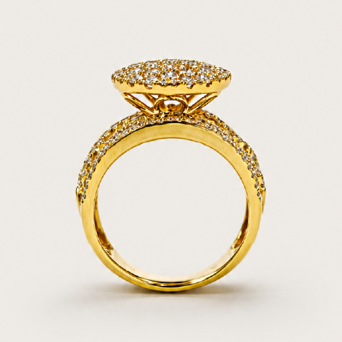 18K Yellow Gold Diamond Ring