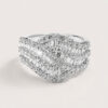 18K White Gold Diamond Ring
