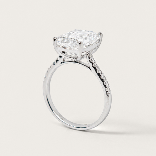 18K White Gold Lab Grown Diamond Ring