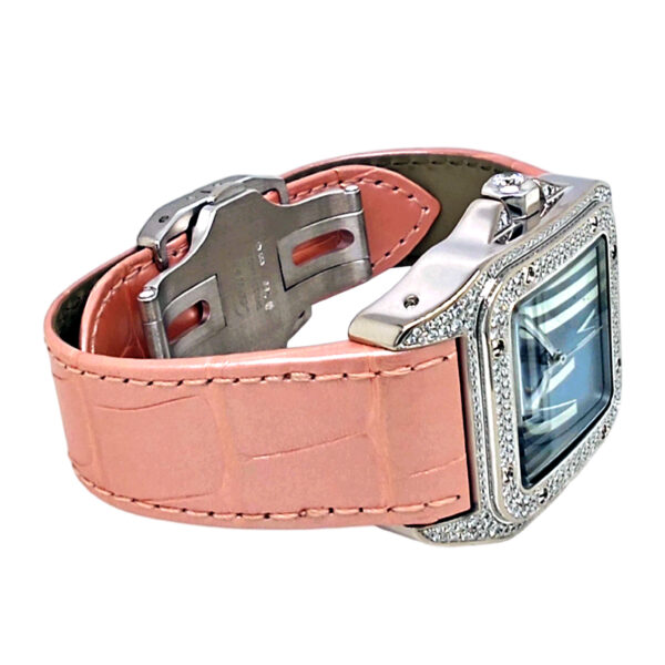 18K White Gold Cartier Santos 100 Diamond