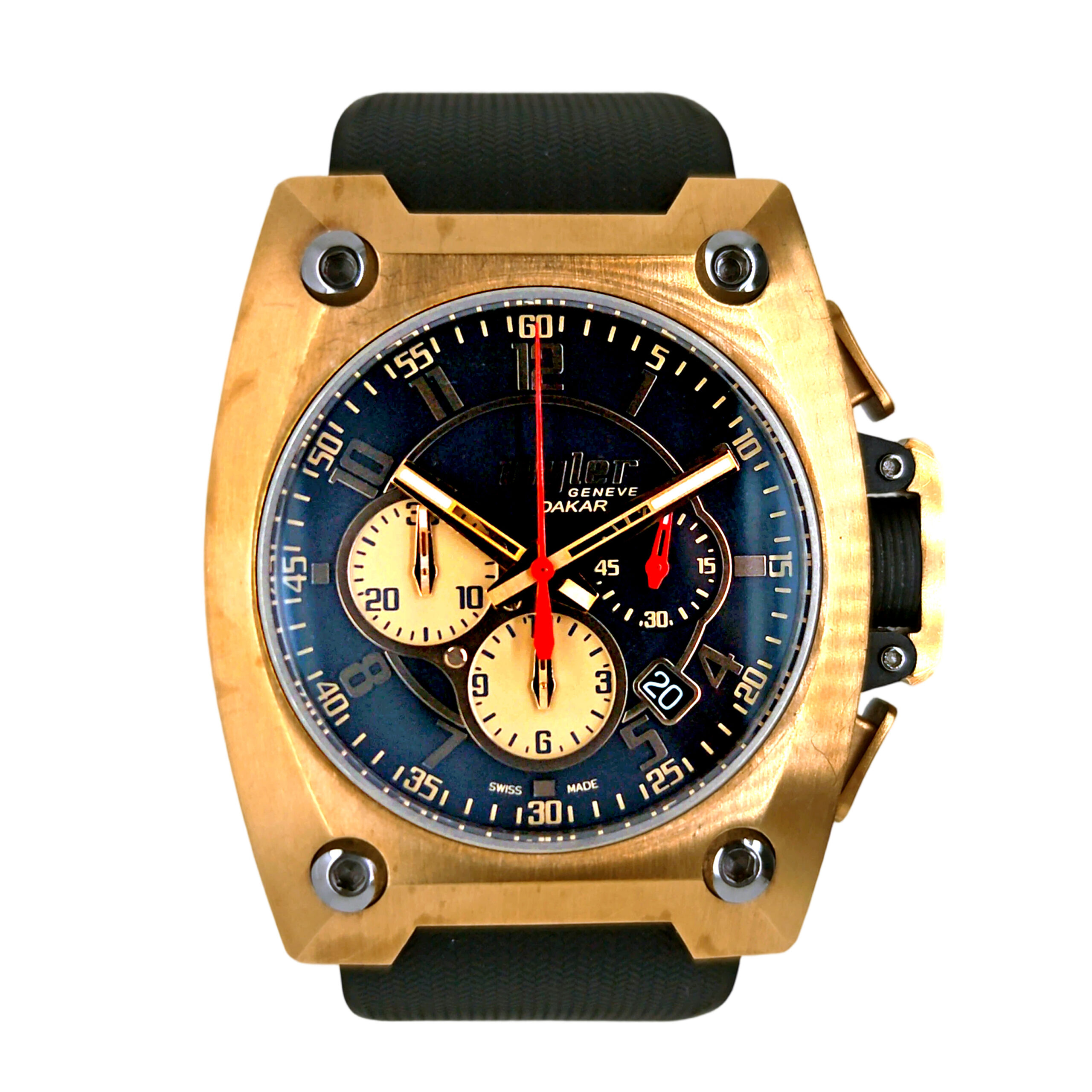 18K Rose Gold Wyler Geneve