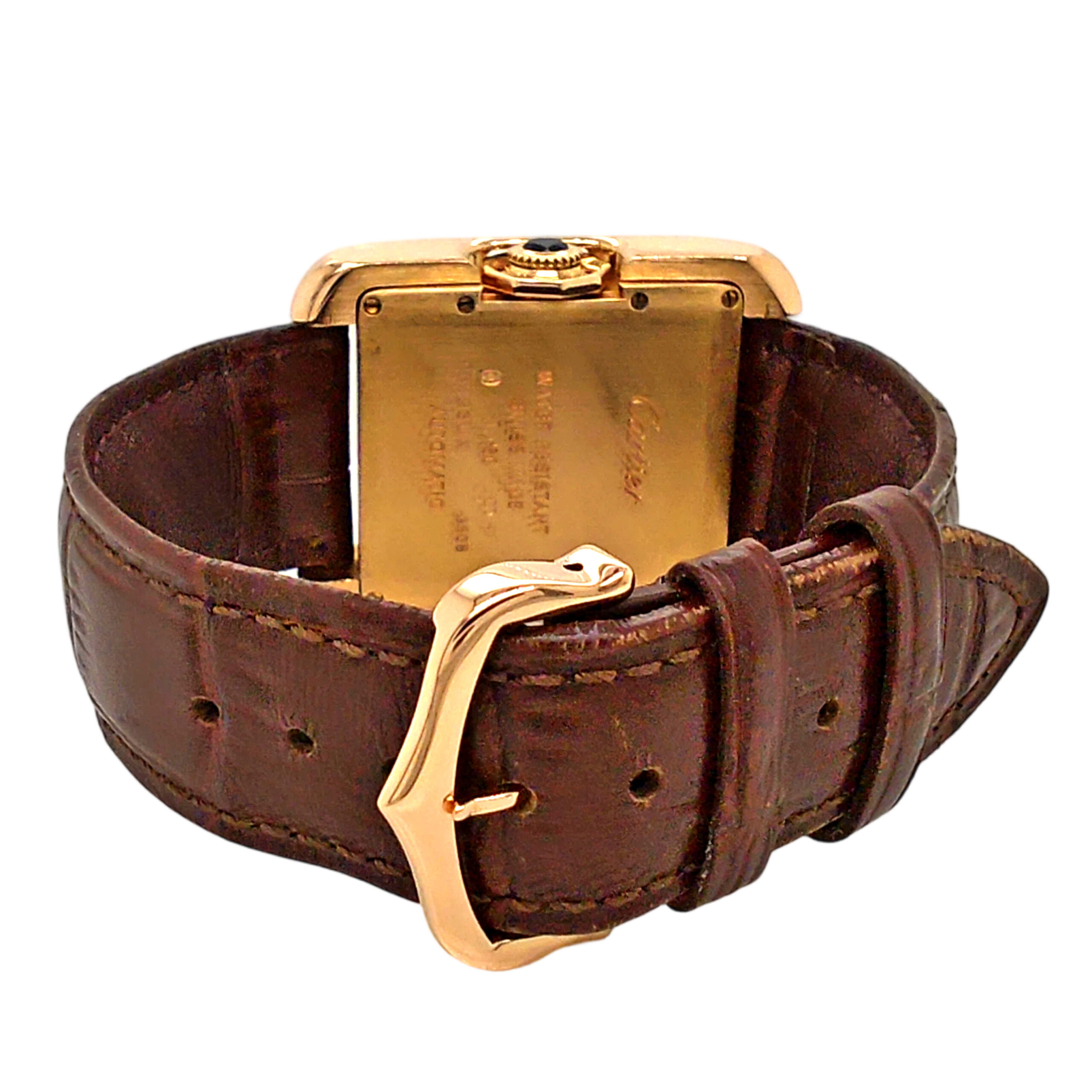 18K Rose Gold Cartier Tank Anglaise