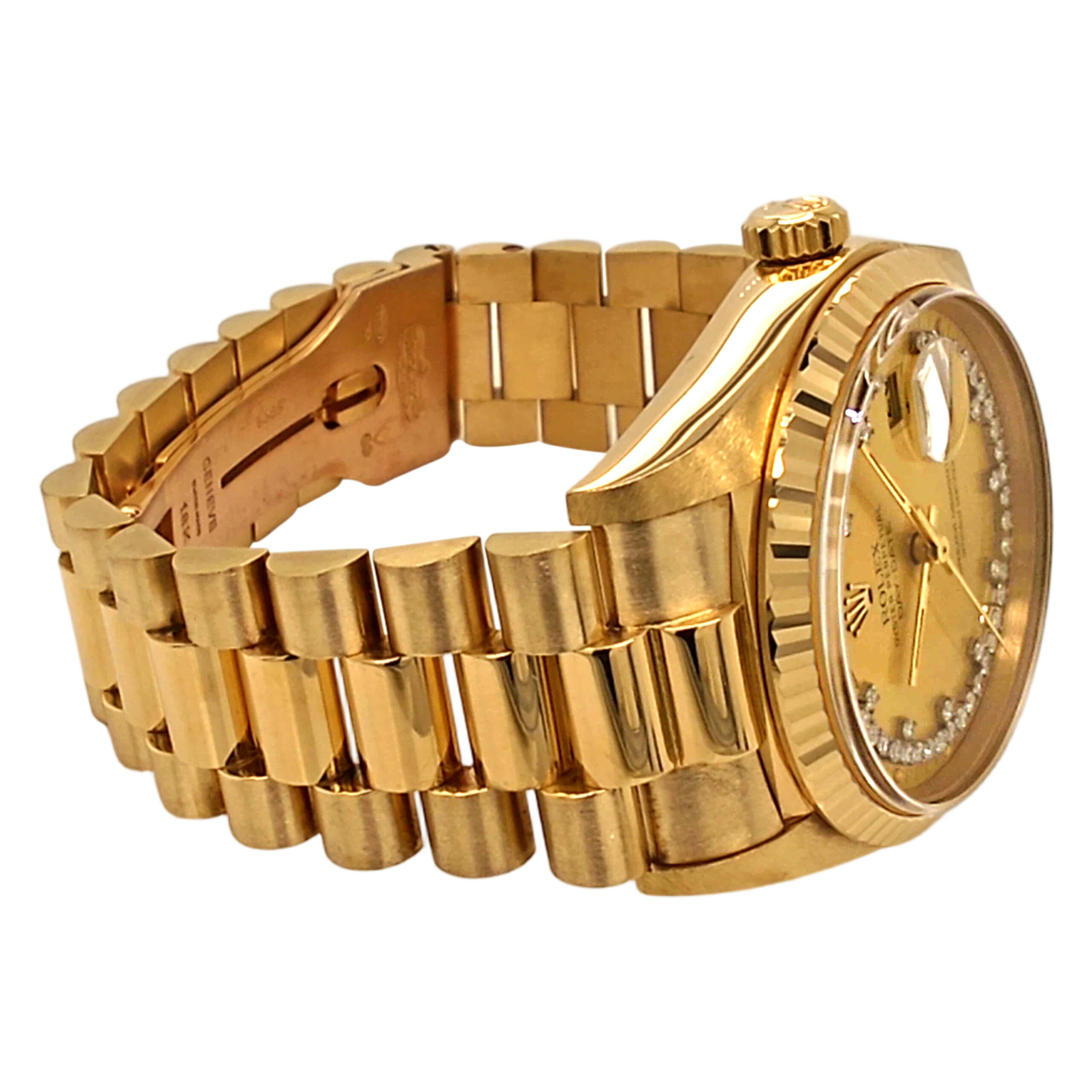 18K Yellow Gold Rolex Day-Date 36 Diamond 18038