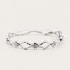 18K White Gold Diamond Bangle
