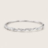 18K White Gold Diamond Bangle