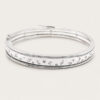 18K White Gold Diamond Bangle
