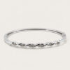18K White Gold Diamond Bangle