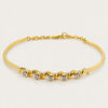 18K Yellow Gold Diamond Bangle