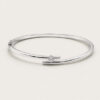 18K White Gold Diamond Bangle