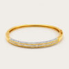 20K Yellow Gold Diamond Bangle