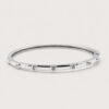 18K White Gold Diamond Bangle