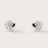 18K White Gold Diamond Earstud
