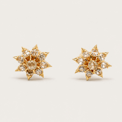 20K Yellow Gold Intan Earstud