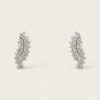 18K White Gold Diamond Earstud