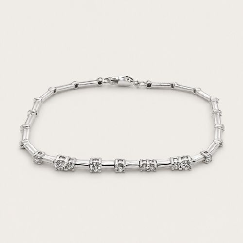 18K White Gold Diamond Bracelet