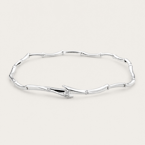 18K White Gold Diamond Bracelet