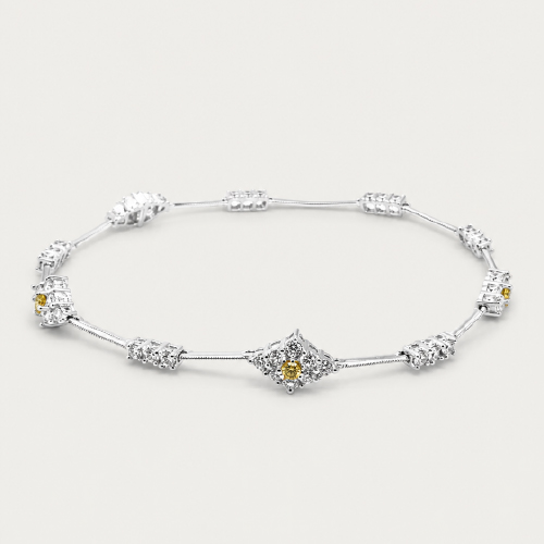 18K White Gold Diamond Bracelet