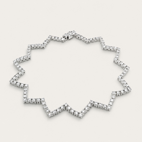 18K White Gold Diamond Bracelet
